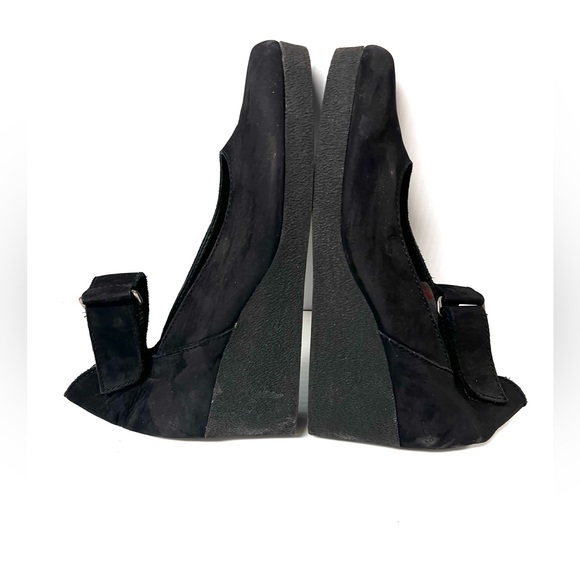 $340 ARCHE France US 8/EU 39 Black Suede Nubuck Mary Jane’s Pumps Shoes - Picture 6 of 13